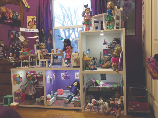 How To Turn Shelves Into An American Girl Dollhouse Washington