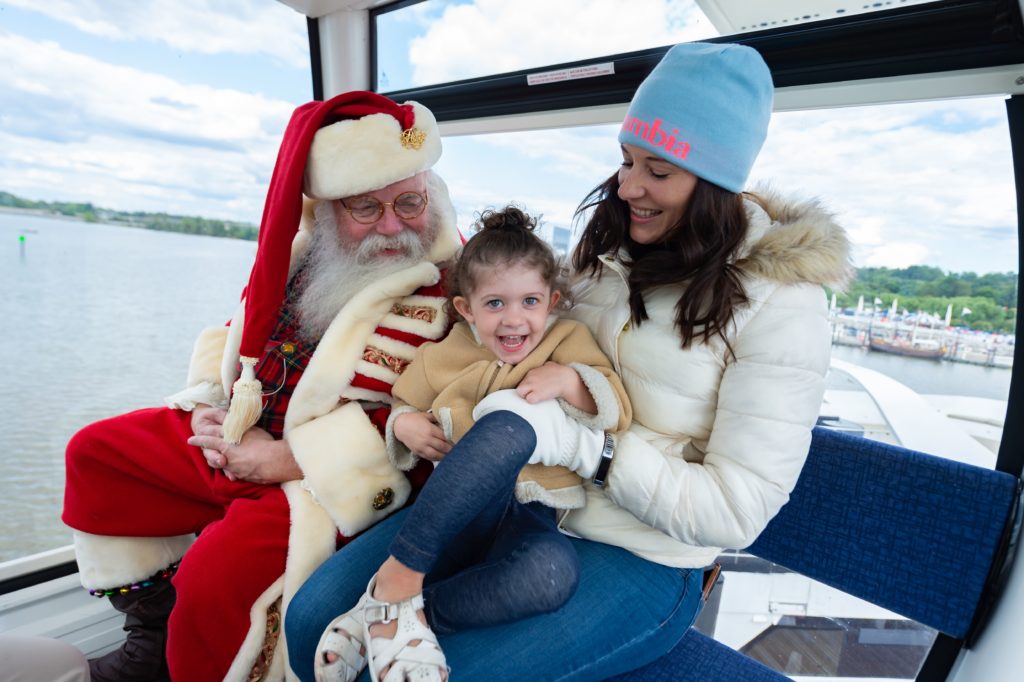 Family-friendly activities in DC this weekend include Ferris wheel rides with Santa