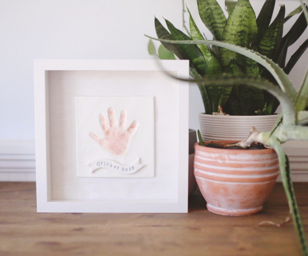 How to make a clay handprint in a frame for Father's Day